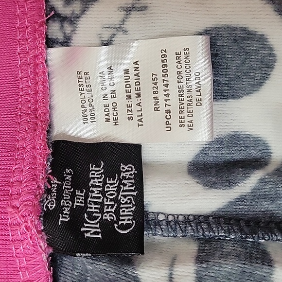 The Nightmare Before Christmas Fleece Pajama Pants by Disney, M, NWT - Picture 9 of 10